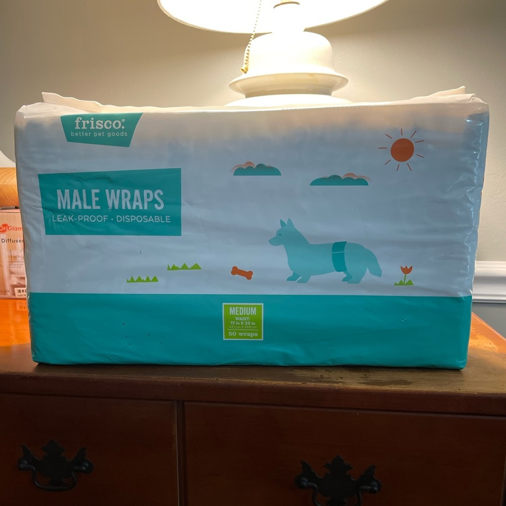 Medium disposable male wraps